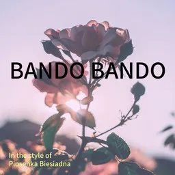 Titelbild für Bando bando - Piosenka Biesiadna Karaoke-Version