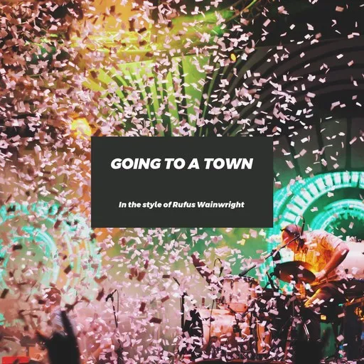 Karaoke Going To A Town by Rufus Wainwright — sing along with lyrics on Singa