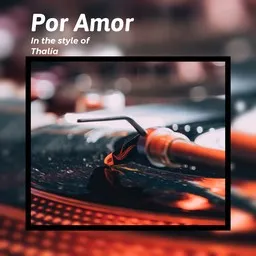 Cover art for Por Amor - Thalía karaoke version