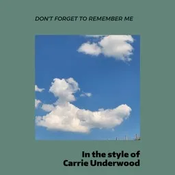 Omslagsbild för Don't Forget to Remember Me - Carrie Underwood karaokeversion