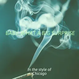 Cover art for Baby, What a Big Surprise - Chicago karaoke version
