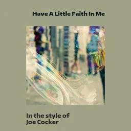 Cover art for Have A Little Faith In Me - Joe Cocker karaoke version