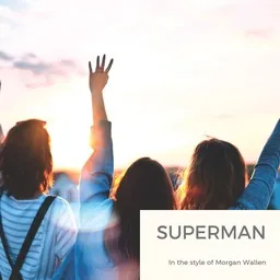 Cover art for Superman - Morgan Wallen karaoke version