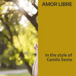 Cover art for Amor Libre - Camilo Sesto karaoke version