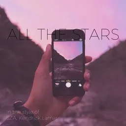 Cover art for All The Stars - Kendrick Lamar,SZA karaoke version