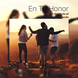 Cover art for En Tu Honor - Panda karaoke version