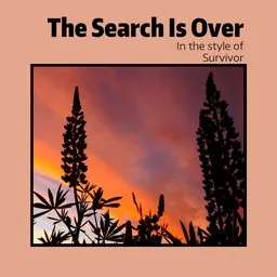 Cover art for The Search Is Over - Survivor karaoke version