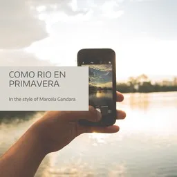 Cover art for Como Rio En Primavera - Marcela Gandara karaoke version