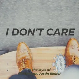 Cover art for I Don't Care - Ed Sheeran,Justin Bieber karaoke version