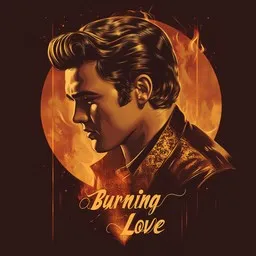 Cover art for Burning Love - Elvis Presley karaoke version