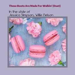 Omslagsbild för These Boots Are Made For Walkin' (Duet) - Jessica Simpson,Willie Nelson karaokeversion
