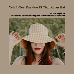 Omslagsbild för Yeh Jo Teri Payalon Ki Chan Chan Hai - Abhijeet Bhattacharya,Masoom,Sadhana Sargam karaokeversion