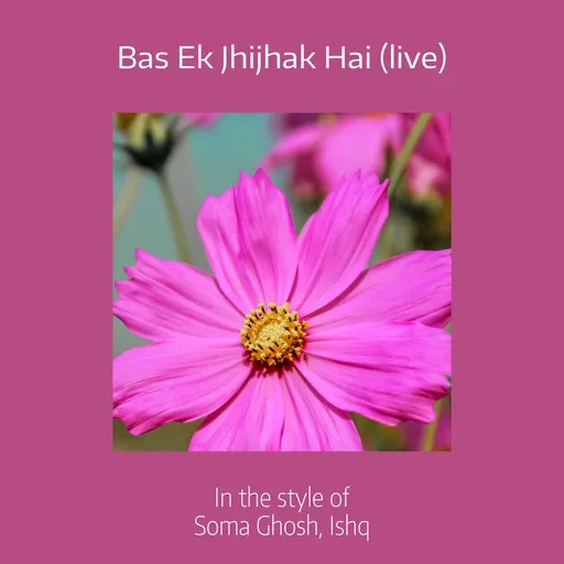 Karaoke Bas Ek Jhijhak Hai (live) av Ishq, Soma Ghosh — sjung med på texten på Singa