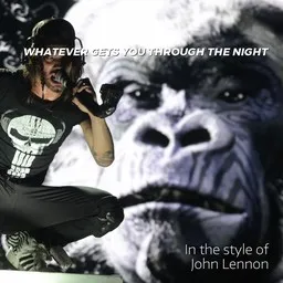 Cover art for Whatever Gets You Through the Night - John Lennon karaoke version