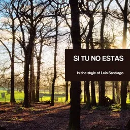 Cover art for Si Tu No Estas - Luis Santiago karaoke version