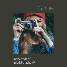 Cover art for Gone - Julia Michaels,NF karaoke version