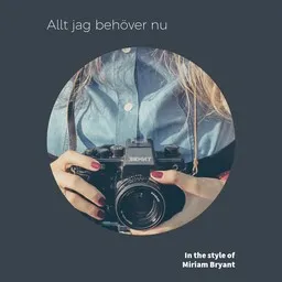 Omslagsbild för Allt jag behöver nu - Miriam Bryant karaokeversion