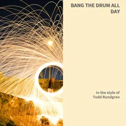 Cover art for Bang the Drum All Day - Todd Rundgren karaoke version