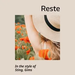 Cover art for Reste - Gims,Sting karaoke version
