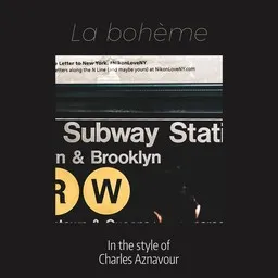 Titelbild für La bohème - Charles Aznavour Karaoke-Version