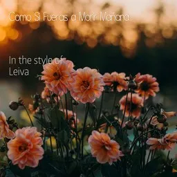 Omslagsbild för Como Si Fueras a Morir Mañana - Leiva karaokeversion