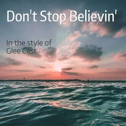 Omslagsbild för Don't Stop Believin' - Glee Cast karaokeversion