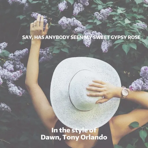 Karaoke Say, Has Anybody Seen My Sweet Gypsy Rose av Dawn, Tony Orlando — sjung med på texten på Singa