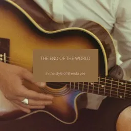 Cover art for The End Of The World - Brenda Lee karaoke version