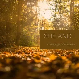 Cover art for She and I - Alabama karaoke version