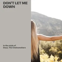 Karaokekappaleen Don't Let Me Down - Daya,The Chainsmokers kansikuva