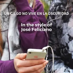 Cover art for Un Ciego No Vive En La Oscuridad - José Feliciano karaoke version