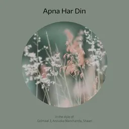 Omslagsbild för Apna Har Din - Anouska Manchanda,Golmaal 3,Shaan karaokeversion