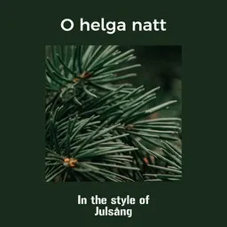 Cover art for O helga natt - Julsång karaoke version