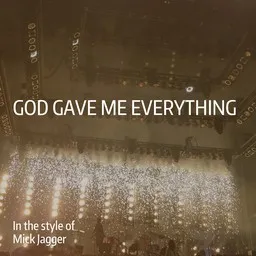 Cover art for God Gave Me Everything - Mick Jagger karaoke version