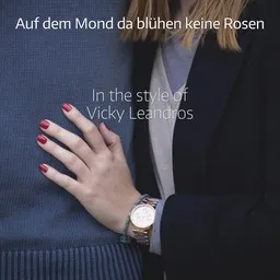 Cover art for Auf dem Mond da blühen keine Rosen - Vicky Leandros karaoke version