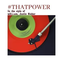 Omslagsbild för #Thatpower - Justin Bieber,will.i.am karaokeversion