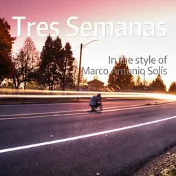 Karaokekappaleen Tres Semanas - Marco Antonio Solís kansikuva