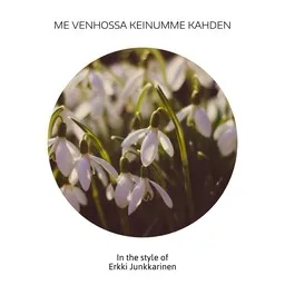 Cover art for Me venhossa keinumme kahden - Erkki Junkkarinen karaoke version