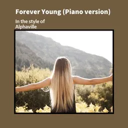 Cover art for Forever Young (Piano version) - Alphaville karaoke version