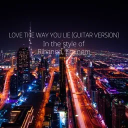 Cover art for Love The Way You Lie (Guitar Version) - Eminem,Rihanna karaoke version