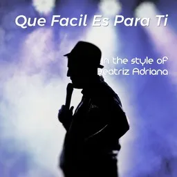 Cover art for Que Facil Es Para Ti - Beatriz Adriana karaoke version