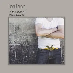 Cover art for Don't Forget - Demi Lovato karaoke version