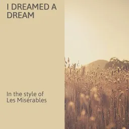 Cover art for I Dreamed A Dream - Les Misérables karaoke version