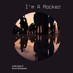 Cover art for I'm A Rocker - Bruce Springsteen karaoke version
