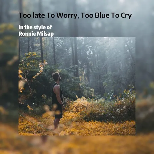 Too late To Worry, Too Blue To Cry - Karaoke