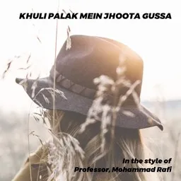 Omslagsbild för Khuli Palak Mein Jhoota Gussa - Mohammad Rafi,Professor karaokeversion