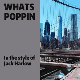 Omslagsbild för Whats Poppin - Jack Harlow karaokeversion
