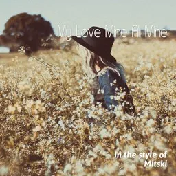 Titelbild für My Love Mine All Mine - Mitski Karaoke-Version