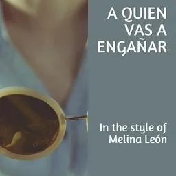 Titelbild für A Quien Vas A Engañar - Melina León Karaoke-Version