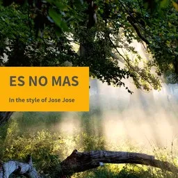Cover art for Es No Mas - José José karaoke version